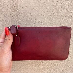 Vintage Coach Skinny Case in Rust Wallet